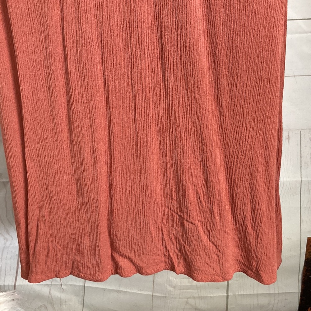 Coco + Jaimeson Size L Boho Apricot Color Midi Dr… - image 6